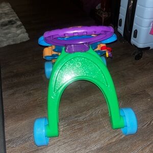 Fisher-Price Green and Blue Push Walker